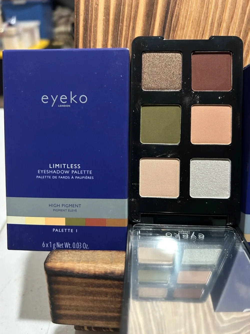 Eyeko Eyeshadow Duo Palette — Neutral, Green & Brown Tones
